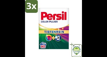 3 x Persil Color - Waspoeder - Gekleurde Was - 90 Wasbeurten - Grootverpakking - Waspoeder - Gekleurde Was - Vlekkenverwijderaar - Wasmiddel - Persil