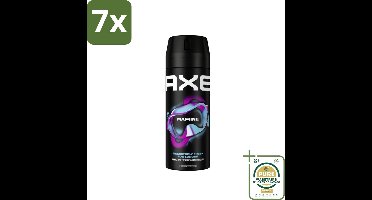 7 x Axe - Deodorant Bodyspray - 100% Fresh Fragrance - Marine - Sea Breeze & Sage - 150 ml - Grootverpakking - Axe Marine Deodorant Bodyspray - Zeebries En Salie - 48 Uur Frisheid - Deodorant Spray - Geurbescherming