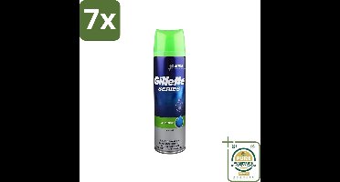 7 x Gillette Series - Scheergel - Sensitive - Aloe Vera - Voor de gevoelige huid - 200 ml - Grootverpakking - Gevoelige Huid - Scheergel - Aloe Vera - Menthol - Scheren