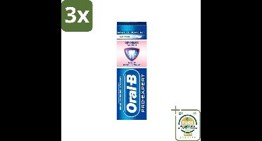 3 x Oral-B - Pro-Expert 24u Bescherming - Tandpasta - Zachte Munt - 75 ml - Grootverpakking - Tandpasta - Tandplak Bescherming - Gevoelige Tanden - Glazuurbescherming - Remineralisatie