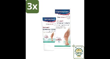 3 x Hansaplast Anti-Eelt Creme 75 ml - Grootverpakking - Voetcrème - Anti-eelt Crème - Voetverzorging - Droge Voeten - Eelt