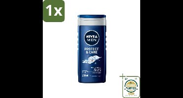 1 x NIVEA Men Douchegel Protect & Care 250 ml- Douchegel Mannen - Lichaam En Haar Verzorging - Aloë Vera Douchegel - PH-huidneutraal - Hydraatende Douchegel