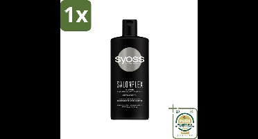 1 x Syoss Salonplex Shampoo - Shampoo - Bescherming - 440 ml- Shampoo - Haarbescherming - Salonplex Shampoo - Gekleurd Haar - Haarversterking