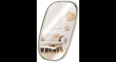 Vilde - Spiegel - Wand - Champagne Goud - Metal - 19,5x35 cm