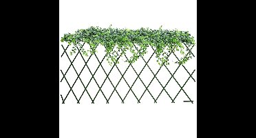 ProGarden - Klimplantrooster - Uittrekbaar Plantenrek 180 x 90 cm - Kunststof - Groen - Tuinrek voor Klimplanten