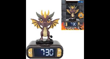Draak 3D Nachtlamp-Wekker met Geluidseffecten