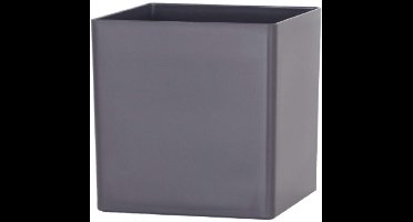 Unyqoos® Stijlvolle kubische plantenpot met moderne uitstraling in antraciet