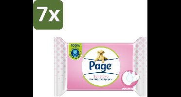 7 x Page – Vochtig Toiletpapier – Sensitive Navulling – 38 doekjes - Koffiezetapparaat