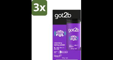Got2B - Stylingpoeder - Powderful - 10 g - Bulkverpakking - 3 stuks