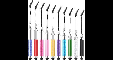 10 stuks mini styluspennen voor aanraakschermen – Nauwkeurige en kleurrijke stylus set voor smartphones, tablets en touchscreen apparaten