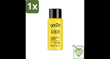 1 x Got2B - Haarspray - Glued Mini - 100 ml - Haarspray Mini - Krachtige Fixatie - Handige Reisverpakking - Vegan Haarspray - Haartijd