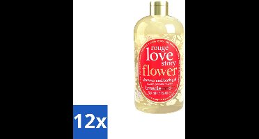 Treaclemoon – Bad- & Douchegel – Rouge Love Story – 500 ml - Voordeelverpakking - 12 stuks
