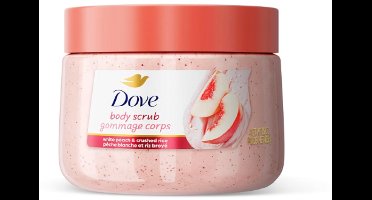 Dove Body Scrub - White Peach & Crushed Rice – Moisturize, Exfoliate and Nourish - 444ml