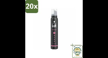20 x Taft - Haarmousse - Power 5 - Zijdezachte hold - 200 ml - Grootverpakking - Haarmousse - Haarverzorging - Volume - Zacht Haar - Stevigheid