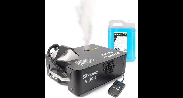 BeamZ S1800 rookmachine set - Horizontale en verticale rookmachine - Met 5 liter rookvloeistof