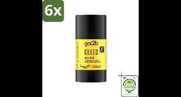 Got2B - Wax Stick - Glued - 50 g - Voordeelverpakking - 6 stuks - Haartype - Strak haar