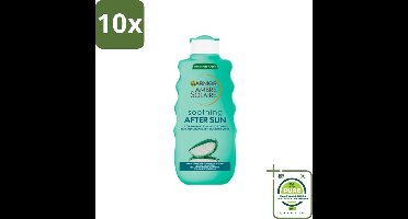 10 x Garnier - Ambre Solaire - Aftersun Melk - Verzachtend - 175 ml - Grootverpakking - Zonnebrand Nabehandeling - Aftersun - Hydraterende Lotion - Aloë Vera - Verzachtende Crème