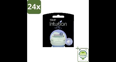 Wilkinson Sword - Navulmesjes - Intuition Mesjes Dry Skin - Verzachtend - 3 mesjes - Voordeelverpakking - 24 stuks - Scheermesjes - Droge huid