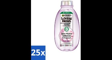 Garnier - Loving Blends - Shampoo - Rice Water Infusion - Glans & Zachtheid - Lang Haar - 300 ml - Bulkverpakking - 25 stuks