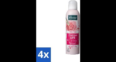 4 x Kneipp - Douche schuim - Embrace Life - Anti‑Aging verzorging - 200 ml - Douche Foam - Rozen - Hydratatie - Droge Huid - Vrouwelijke Geur