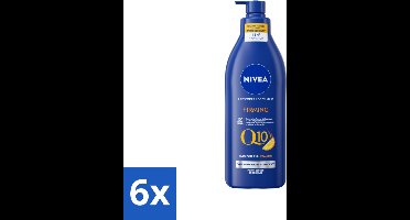 6 x Nivea - Q10 - Verstevigende Bodylotion met Pomp - Vitamine C - 48 uur Hydratatie - Voor Droge Huid - 400 ml - NIVEA Q10 - Bodylotion - Droge Huid - Verstevigende Bodylotion - Vitamine C