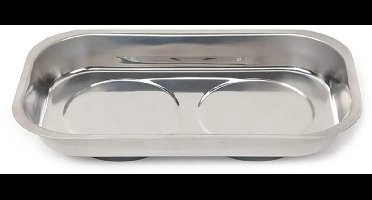Workpro Magnetische Rechthoekige Bak 23x13 Cm Zilver