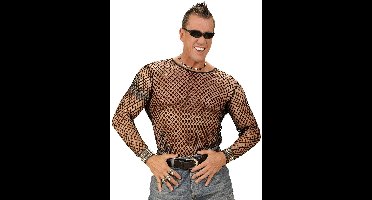 Visnetshirt Zwart Heren