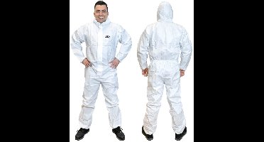 CROP Wegwerp Overall met capuchon - XXL