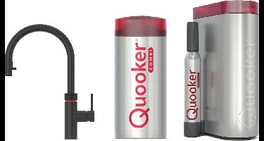 Quooker Flex Zwart met Combi Boiler + CUBE