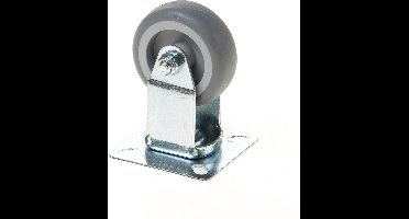 Bokwiel Grijs Rubber 50mm - 1521727