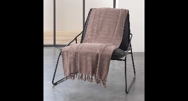 Wicotex - Plaid - Dekens - Lilia - Afmeting 180x220 cm Taupe - Zomer plaid