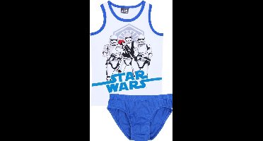 Set, wit-blauw ondergoed voor jongens - STAR WARS / 116