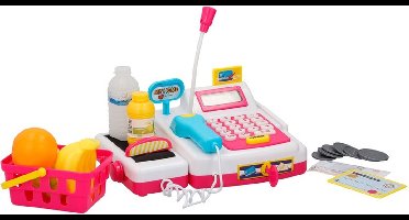 Speelgoed kassa met accessoires - Speelkassa met boodschappen - Winkeltje spelen kinderspeelgoed