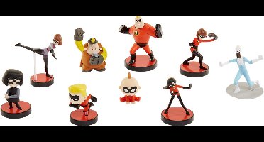 Disney - Incredibles 2 - 8 figuurtjes van 5 cm - Willekeurig geselecteerd - mini's