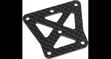 Team Corally - Front Upper Steering Deck - Graphite 2mm - 1 pc