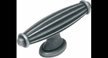 Intersteel Meubelknop gerild 72 mm oud grijs
