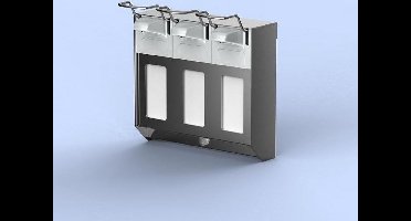 MediQoline | TRIO Zeep & desinfectiemiddeldispenser | RVS | 500ml