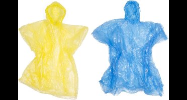 Lastpak Wegwerp Poncho Transparant - Mix Kleur