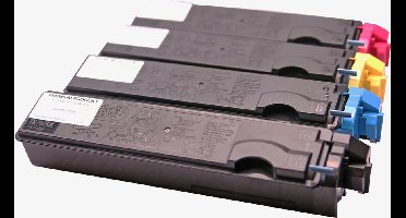 Set 4x ABC huismerk toner geschikt voor Kyocera TK-520 voor Kyocera FS-C5015 FS-C5015N FSC5015 FSC5015N FS C5015 FS C5015N TK520 TK-520K TK-520C TK-520M TK-520Y