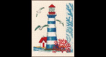 Vervaco - Telpakket kit - Vuurtoren - PN-0173175 - Borduren - Borduurpakket - Borduurpakket volwassenen