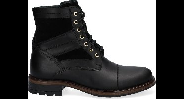 McGregor Heren Boots - Zwart - Veterboots - Leer - Veters