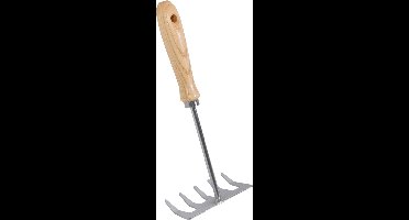 Talen Tools – Handharkje – 5 tanden – Verzinkt staal – Essenhouten handvat