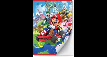 Mario Kart schriften Lijn A4 - 4 stuks