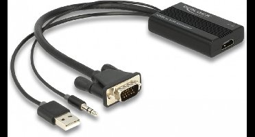 HDMI naar VGA -adapter met audio 25 cm