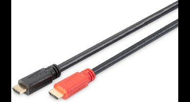 Digitus AK-330118-100-S HDMI-kabel HDMI Aansluitkabel HDMI-A-stekker, HDMI-A-stekker 10.00 m Zwart 4K UHD, Audio Return