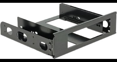 3,5'' drive naar 5,25'' slot montage frame (aluminium) / zwart