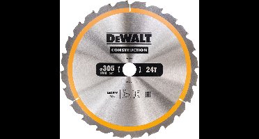 DeWALT Cirkelzaagblad voor Hout | Construction | Ø 305mm Asgat 30mm 24T - DT1958-QZ