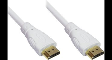 HDMI kabel - versie 1.4 (4K 30Hz) - CU koper aders / wit - 2 meter