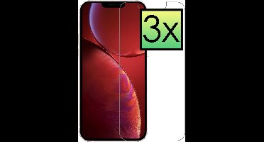 Screenprotector - 3 Stuks - Geschikt voor Apple iPhone 14 - Extra Sterk - Beschermglas - Gehard Glas - Tempered Glass - Screen Protector - Bescherm Cover