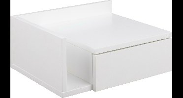 Bendt Hangend Nachtkastje 'Cecilie' met vakje, kleur Wit